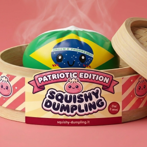 Dumpling Squishy Flag Brasile — squishy antistress slow-rise kawaii