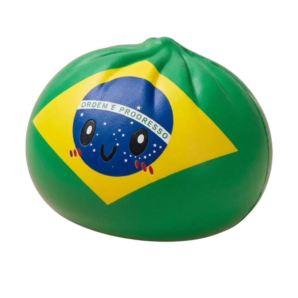Dumpling Squishy Flag Brasile — squishy antistress slow-rise kawaii