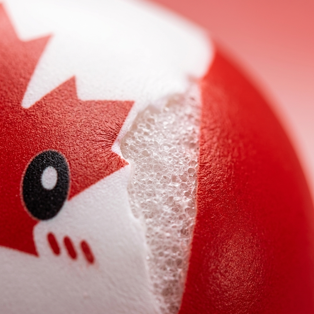 Flag Squishy Dumpling Canada con Cestino Bambù — squishy antistress slow-rise kawaii