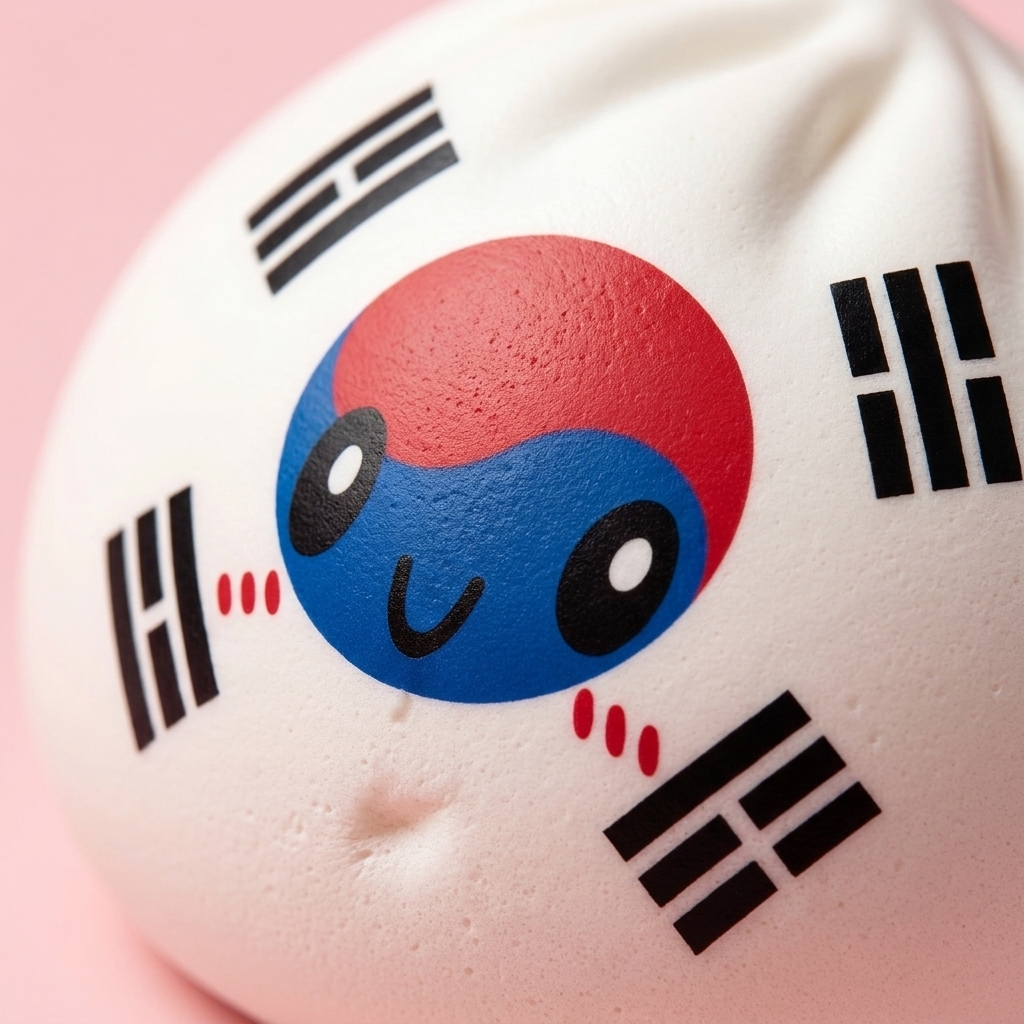 Flag Squishy Dumpling Corea del Sud — squishy antistress slow-rise kawaii