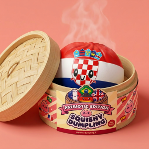 Flag Squishy Dumpling Croazia — squishy antistress slow-rise