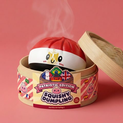 Flag Dumpling Squishy Egitto — squishy antistress slow-rise kawaii