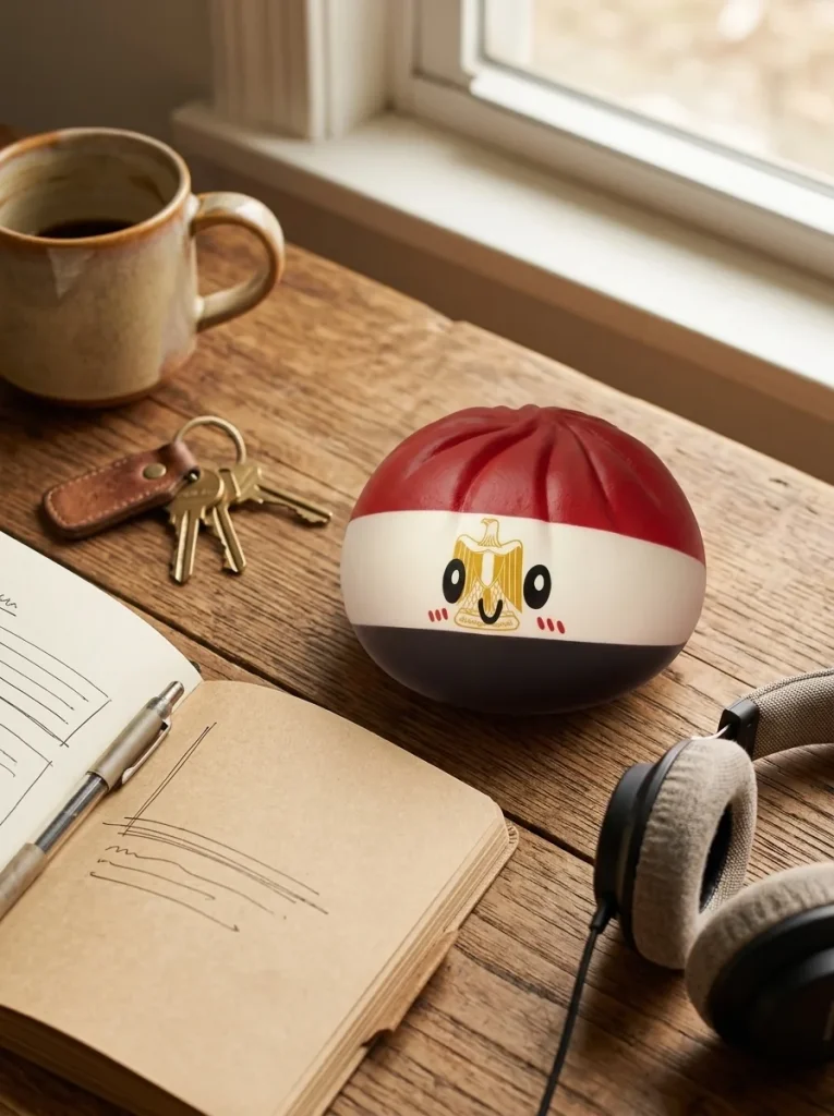 Flag Dumpling Squishy Egitto — squishy antistress slow-rise kawaii