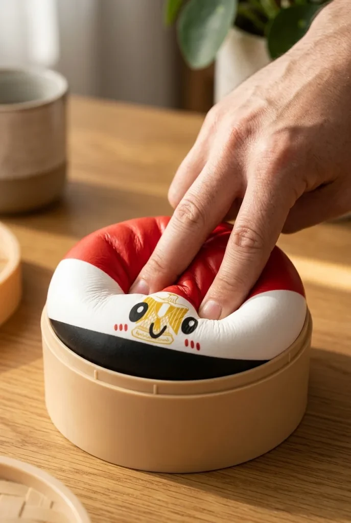 Flag Dumpling Squishy Egitto — squishy antistress slow-rise kawaii