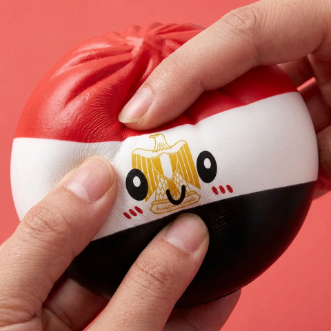 Flag Dumpling Squishy Egitto — squishy antistress slow-rise kawaii