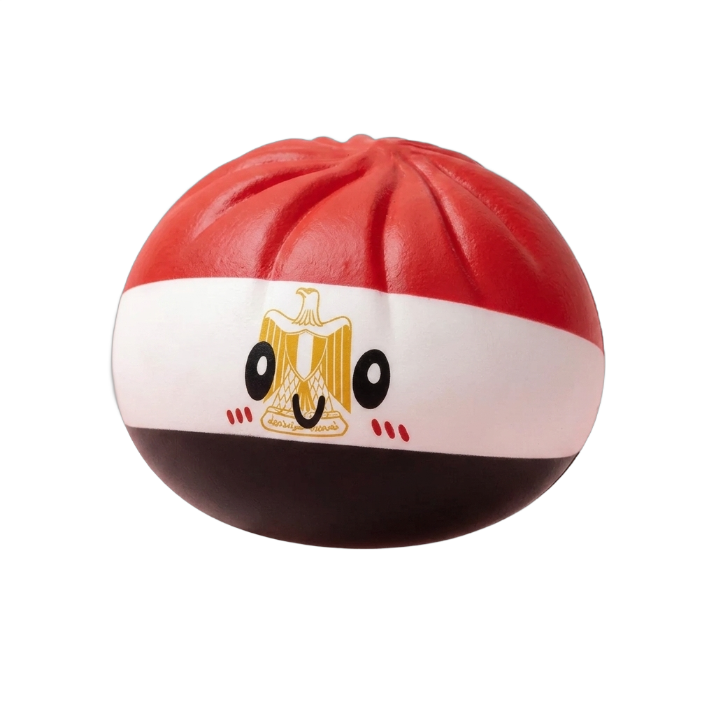 Flag Dumpling Squishy Egitto — squishy antistress slow-rise kawaii
