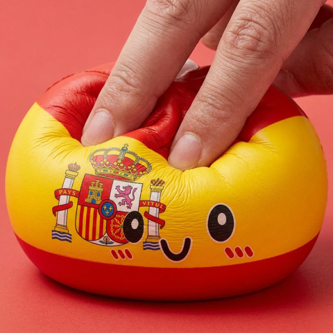 Flag Dumpling Squishy Spagna — squishy antistress slow-rise kawaii