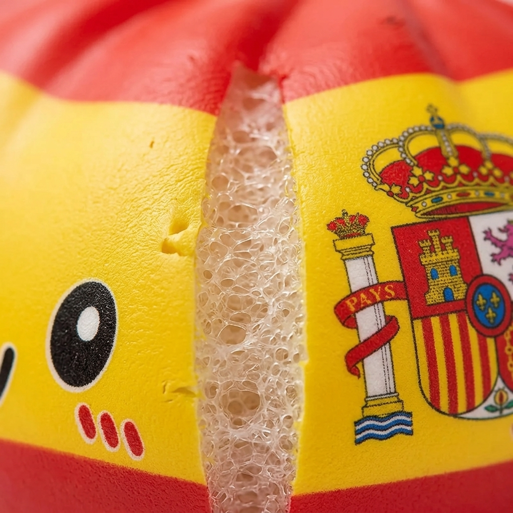 Flag Dumpling Squishy Spagna — squishy antistress slow-rise kawaii