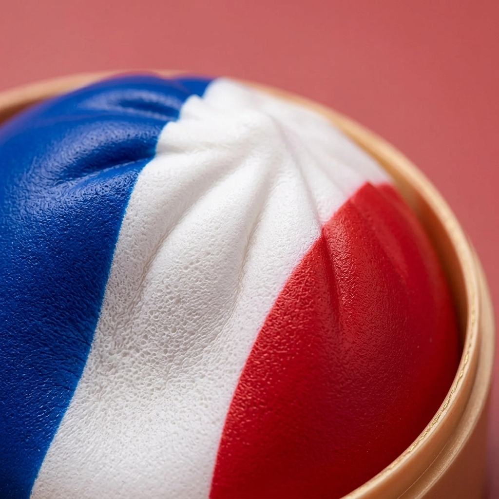 France Flag Squishy Dumpling Bandiera Francese — squishy antistress slow-rise kawaii