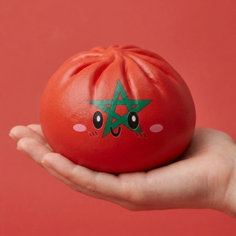 Flag Squishy Dumpling Marocco — squishy antistress slow-rise kawaii