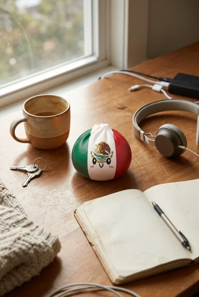 Flag Squishy Dumpling Messico Verde Bianco Rosso — squishy antistress slow-rise kawaii