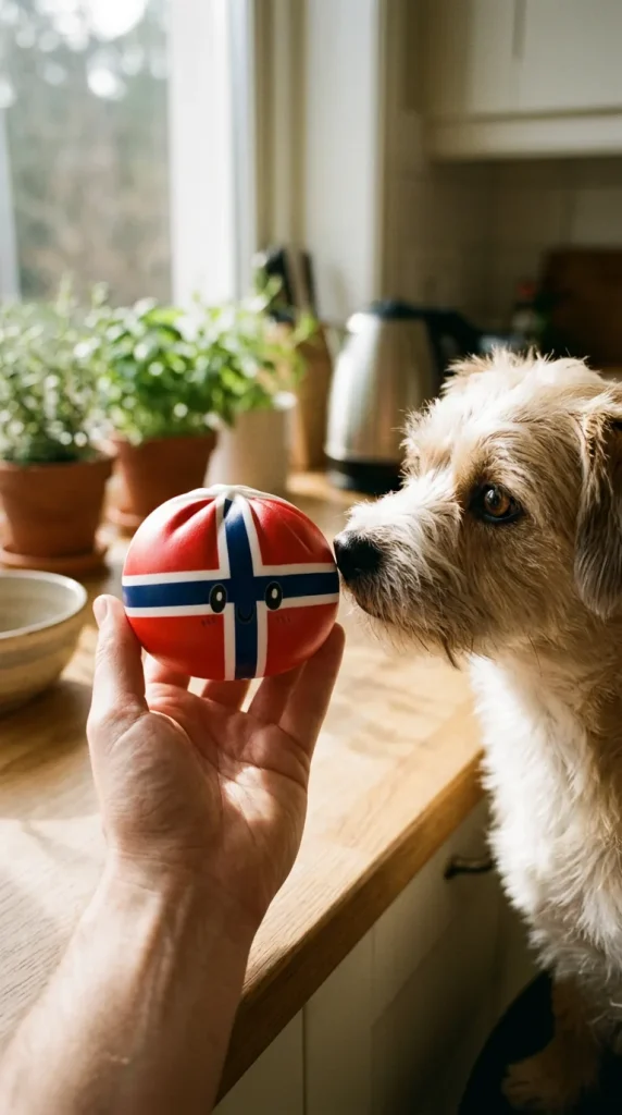 Flag Squishy Dumpling Norvegia — squishy antistress slow-rise kawaii
