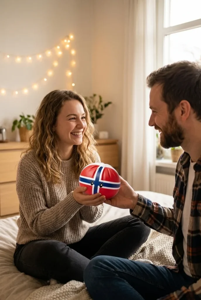 Flag Squishy Dumpling Norvegia — squishy antistress slow-rise kawaii