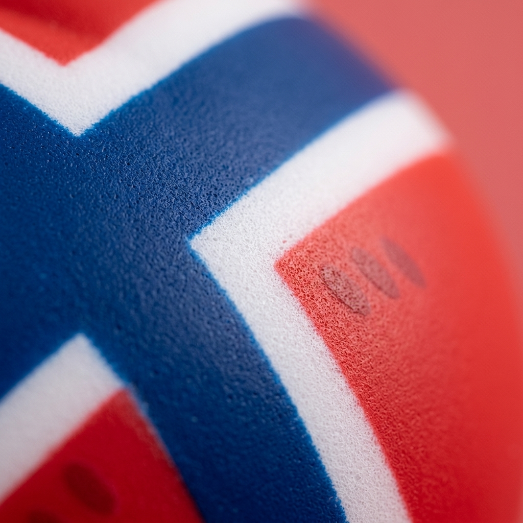 Flag Squishy Dumpling Norvegia — squishy antistress slow-rise kawaii