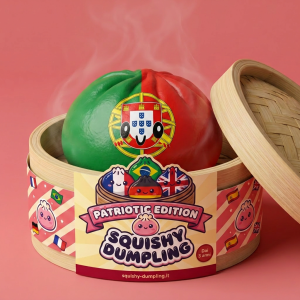 Squishy Dumpling Portugal Bandiera Kawaii — squishy antistress slow-rise
