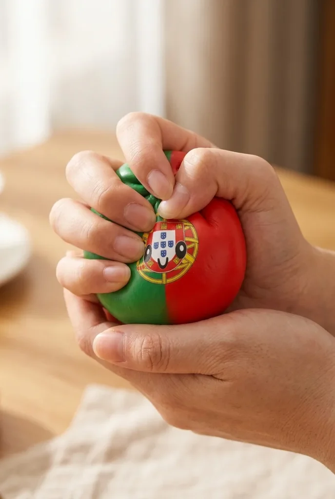 Squishy Dumpling Portugal Bandiera Kawaii — squishy antistress slow-rise kawaii