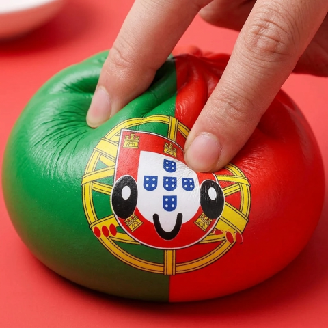 Squishy Dumpling Portugal Bandiera Kawaii — squishy antistress slow-rise kawaii