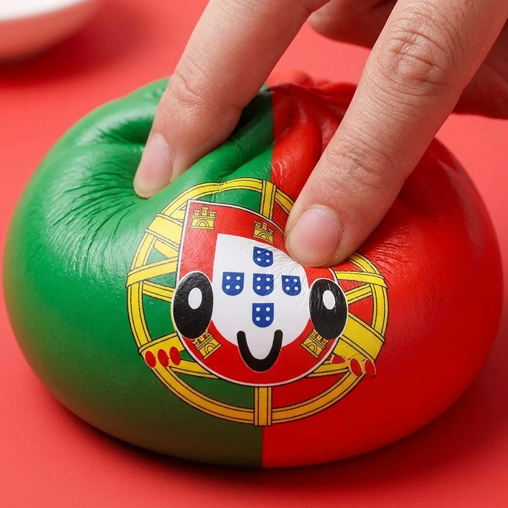 Squishy Dumpling Portugal Bandiera Kawaii — squishy antistress slow-rise kawaii