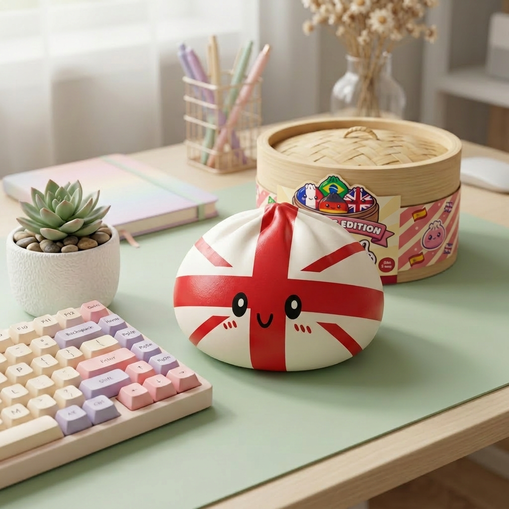 Flag Squishy Toy Dumpling Regno Unito — squishy antistress slow-rise kawaii
