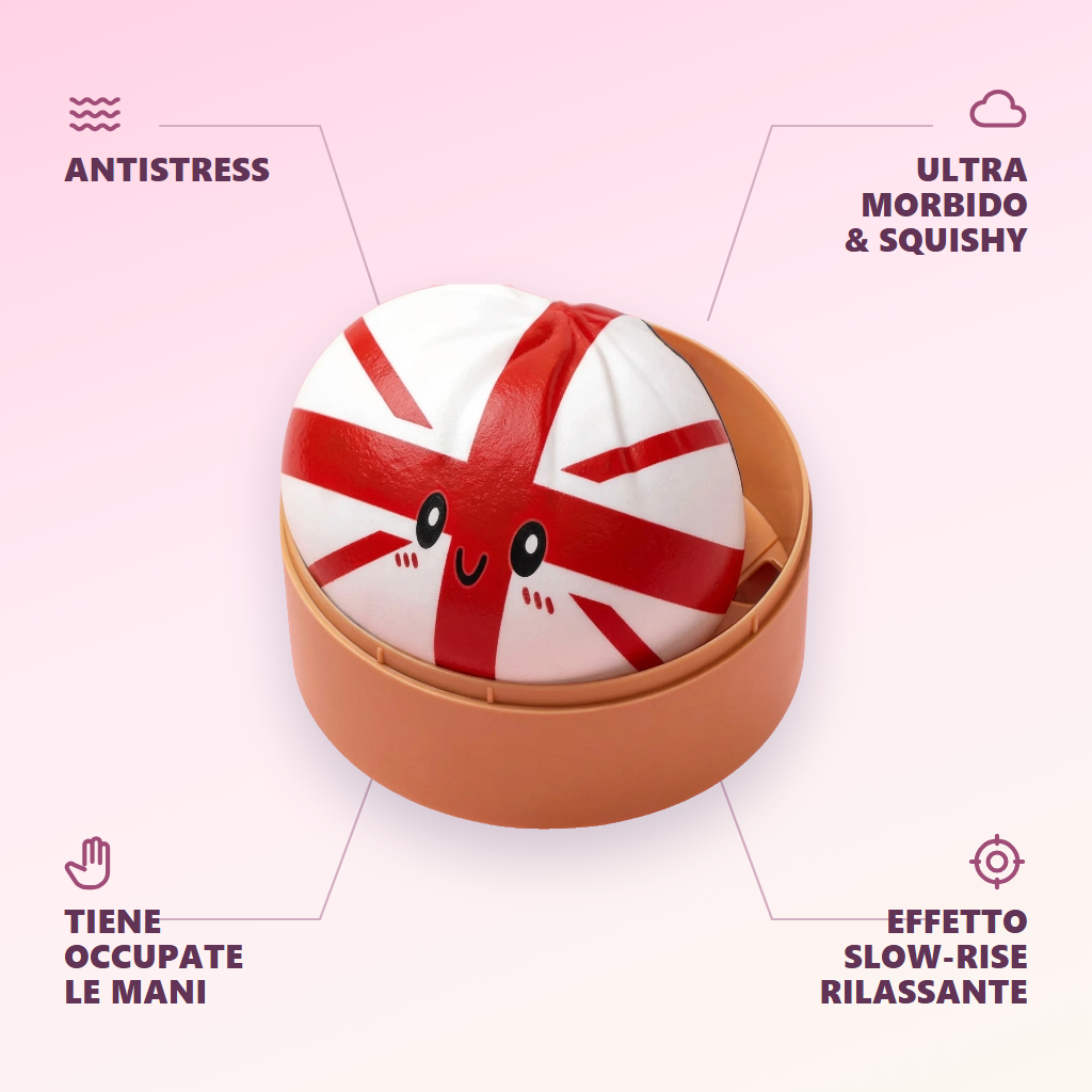 Flag Squishy Toy Dumpling Regno Unito — squishy antistress slow-rise kawaii