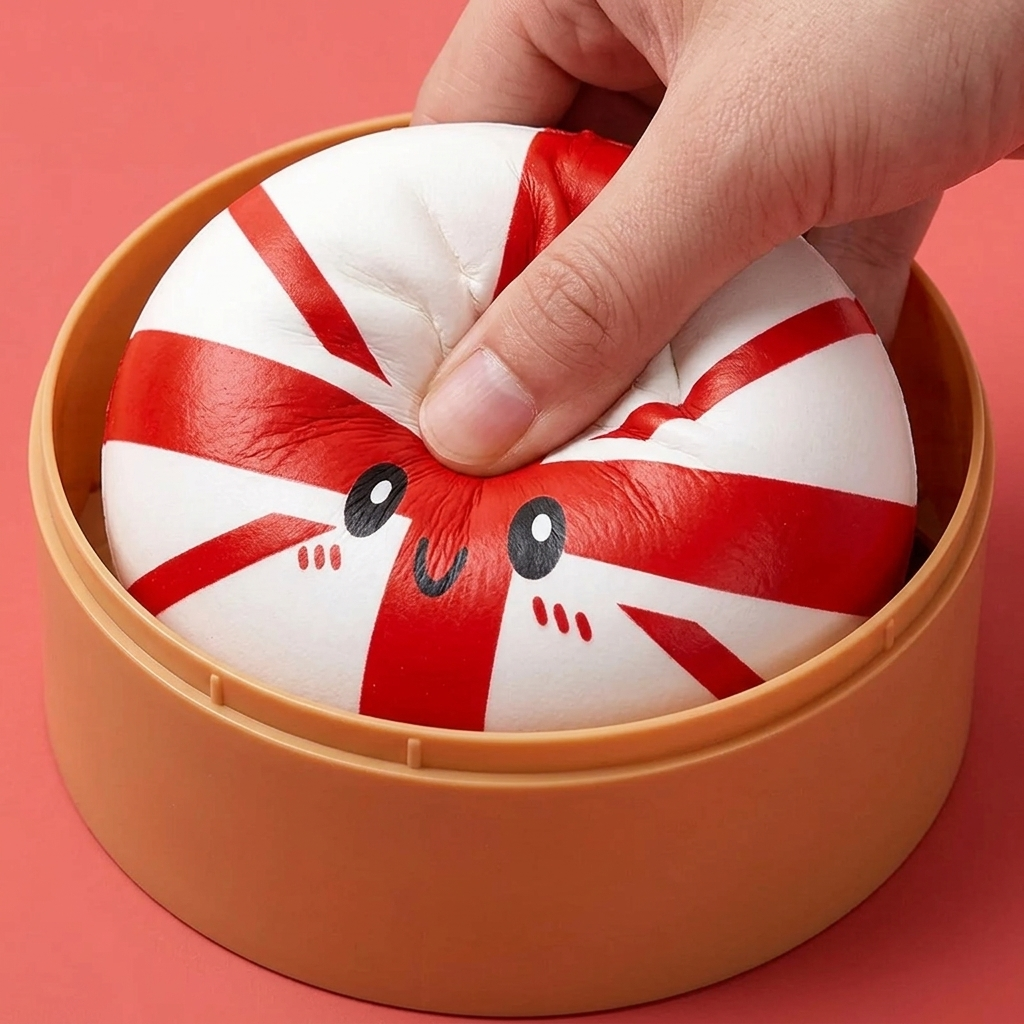 Flag Squishy Toy Dumpling Regno Unito — squishy antistress slow-rise kawaii