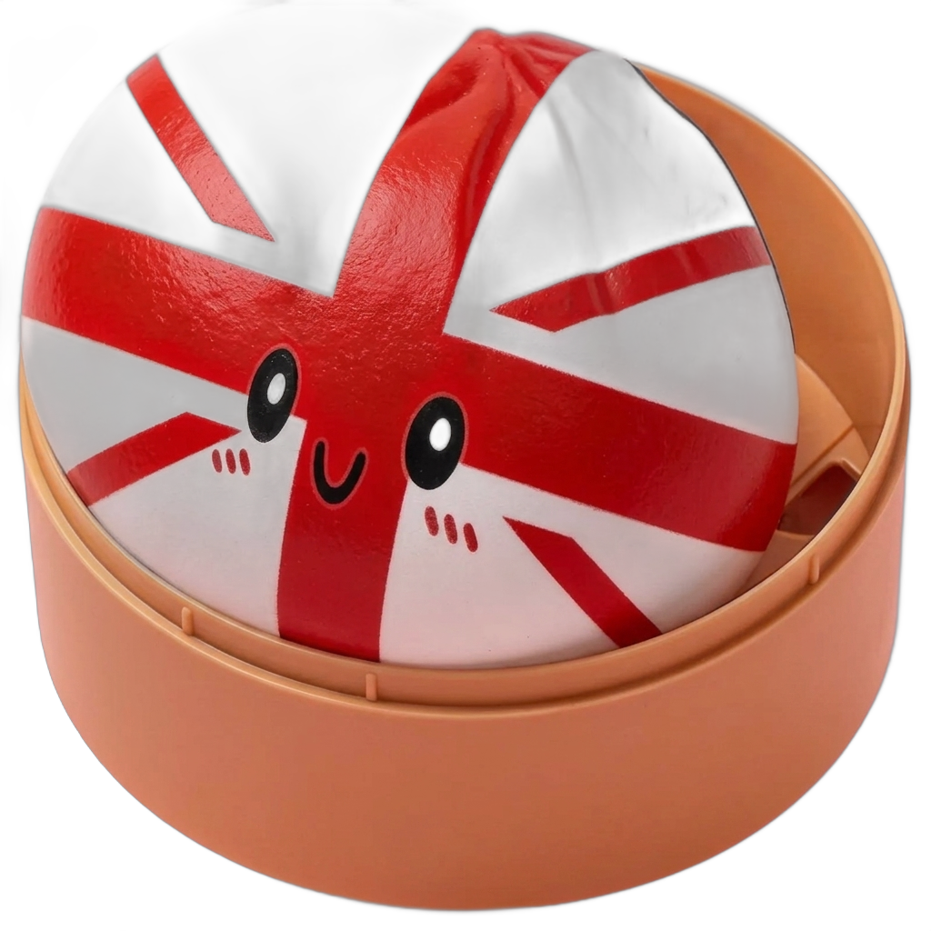 Flag Squishy Toy Dumpling Regno Unito — squishy antistress slow-rise kawaii