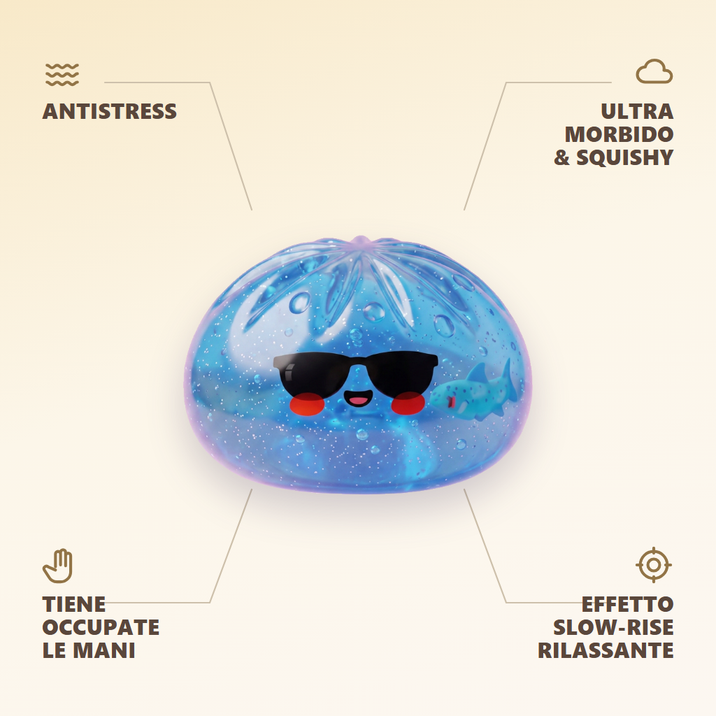 Dumpling Squishy Occhiali da Sole — squishy antistress slow-rise kawaii