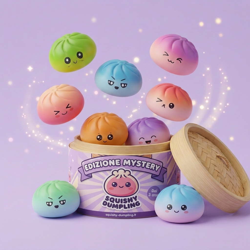 Mystery Dumpling Squishy Virale a Sorpresa — squishy antistress slow-rise kawaii