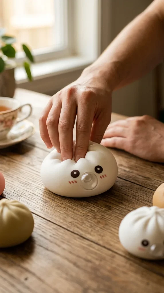 Giant Dumpling Squishy Bianco Nuvola — squishy antistress slow-rise kawaii