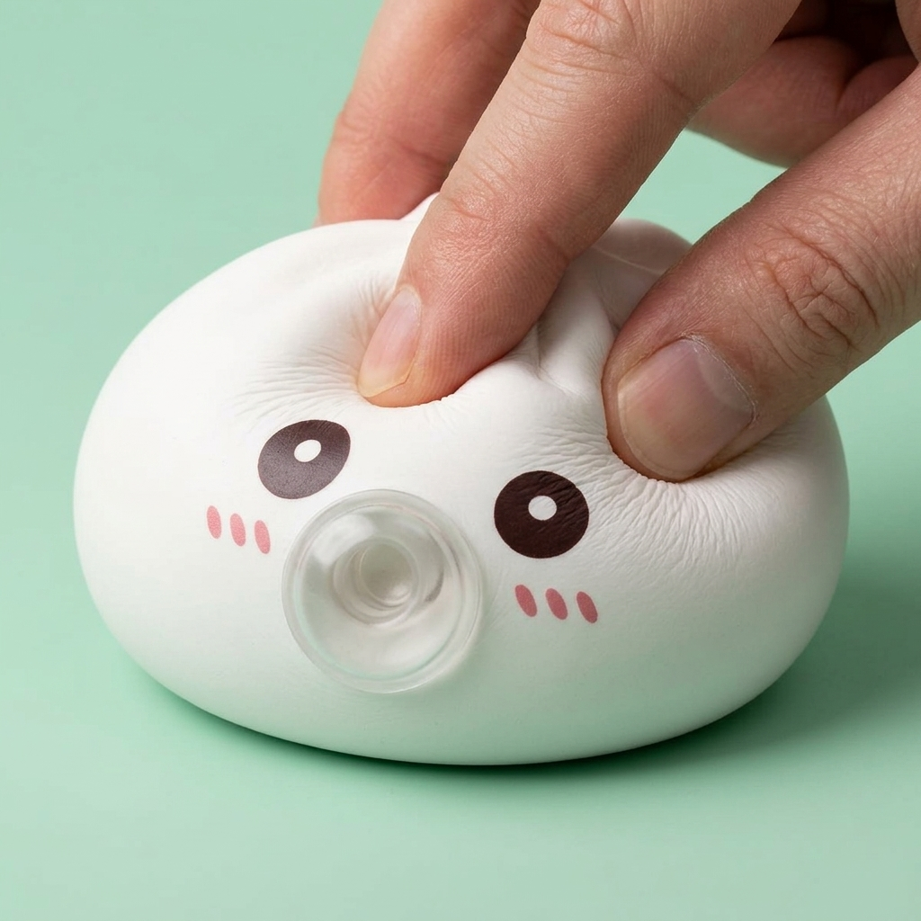 Giant Dumpling Squishy Bianco Nuvola — squishy antistress slow-rise kawaii