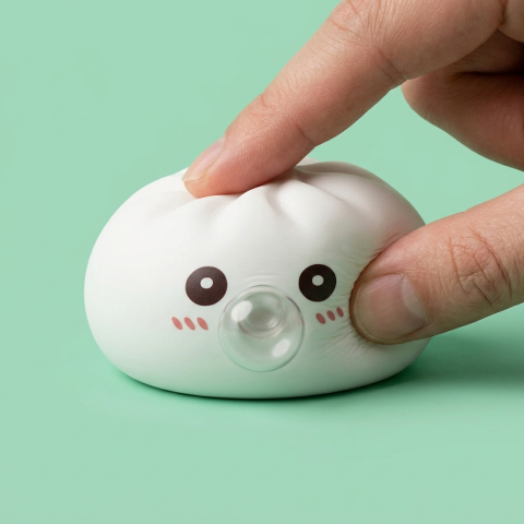 Giant Dumpling Squishy Bianco Nuvola — squishy antistress slow-rise kawaii