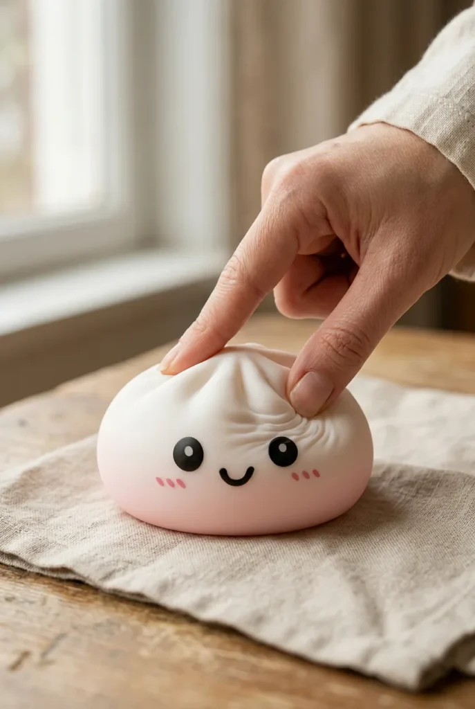 Dumpling Squishy Bianco Neve — squishy antistress slow-rise kawaii