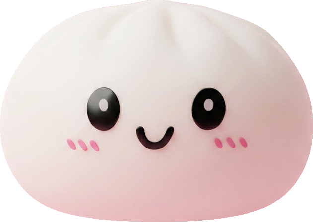 Dumpling Squishy Bianco Neve — squishy antistress slow-rise kawaii