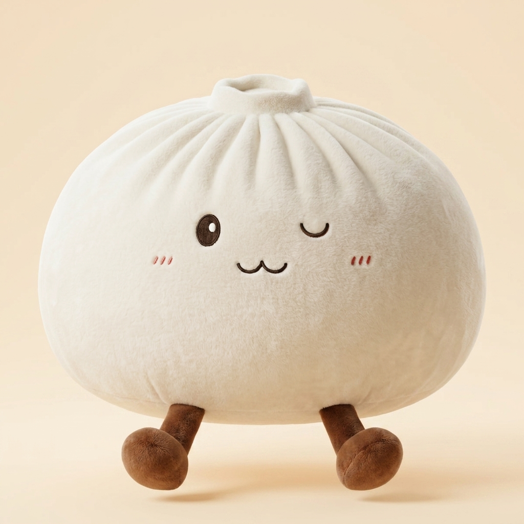 Dumplings Squishy Toy Bianco XXL — squishy antistress slow-rise kawaii