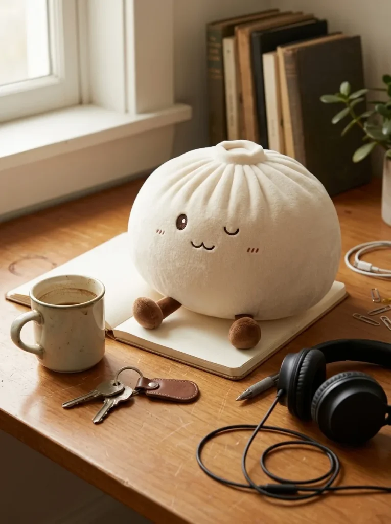 Dumplings Squishy Toy Bianco XXL — squishy antistress slow-rise kawaii