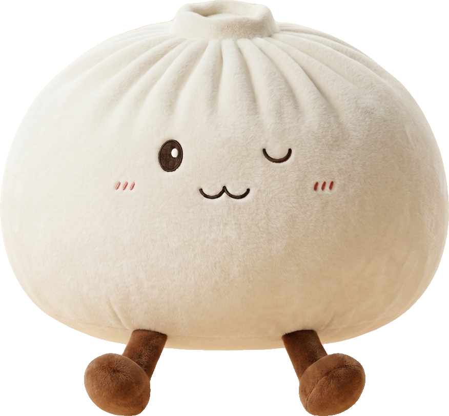 Dumplings Squishy Toy Bianco XXL — squishy antistress slow-rise kawaii