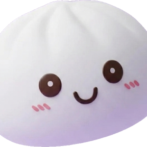Dumpling Squishy Luce Notturna Bianca Lunare — squishy antistress slow-rise kawaii