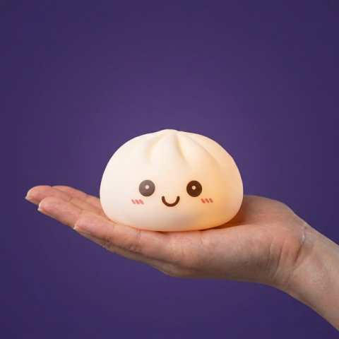 Dumpling Squishy Luce Notturna Bianca Lunare — squishy antistress slow-rise kawaii