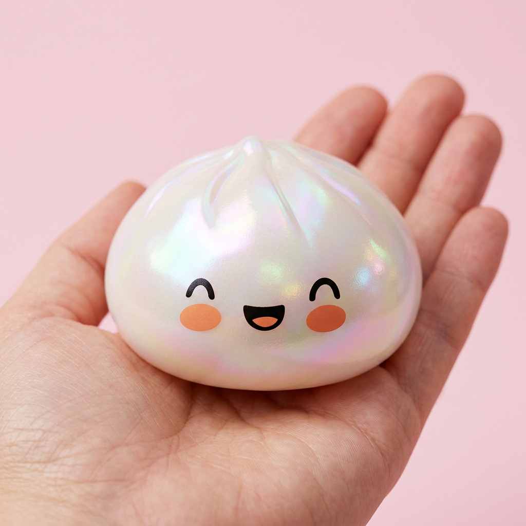 Dumpling Squishy Blanc Nuvola Unico — squishy antistress slow-rise kawaii