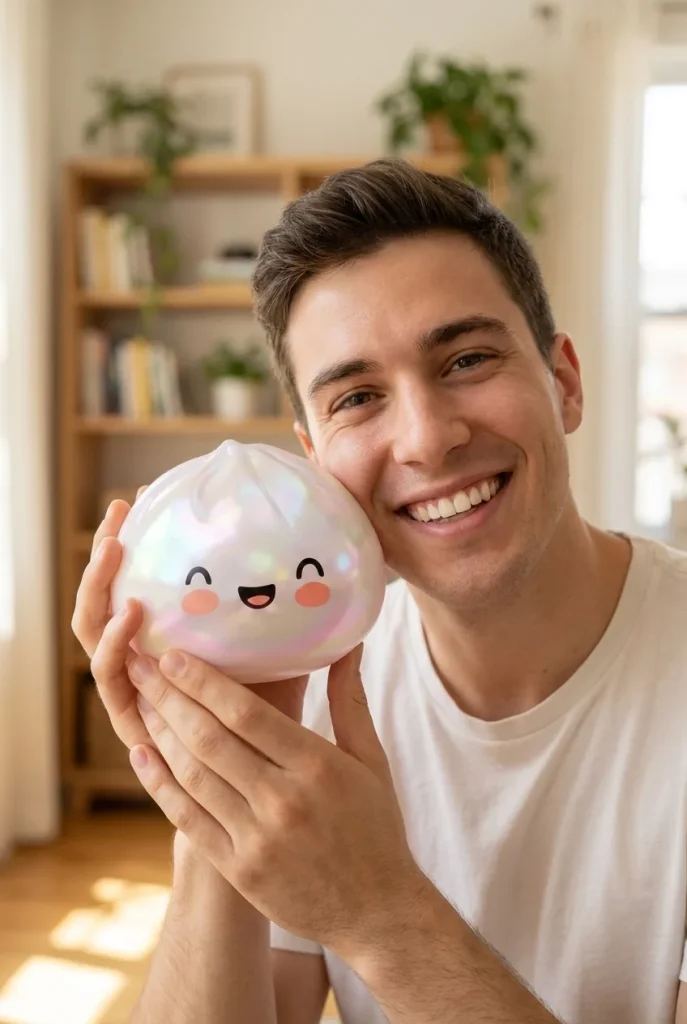 Dumpling Squishy Blanc Nuvola Unico — squishy antistress slow-rise kawaii