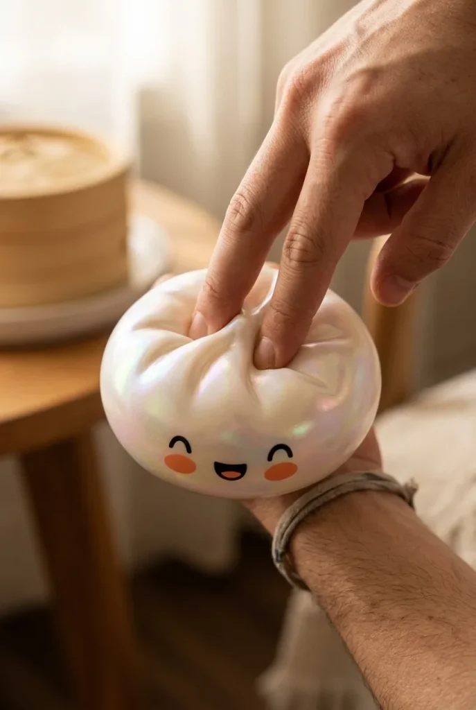 Dumpling Squishy Blanc Nuvola Unico — squishy antistress slow-rise kawaii