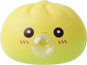 Jumbo Dumpling Squishy Giallo Gigante — squishy antistress slow-rise kawaii