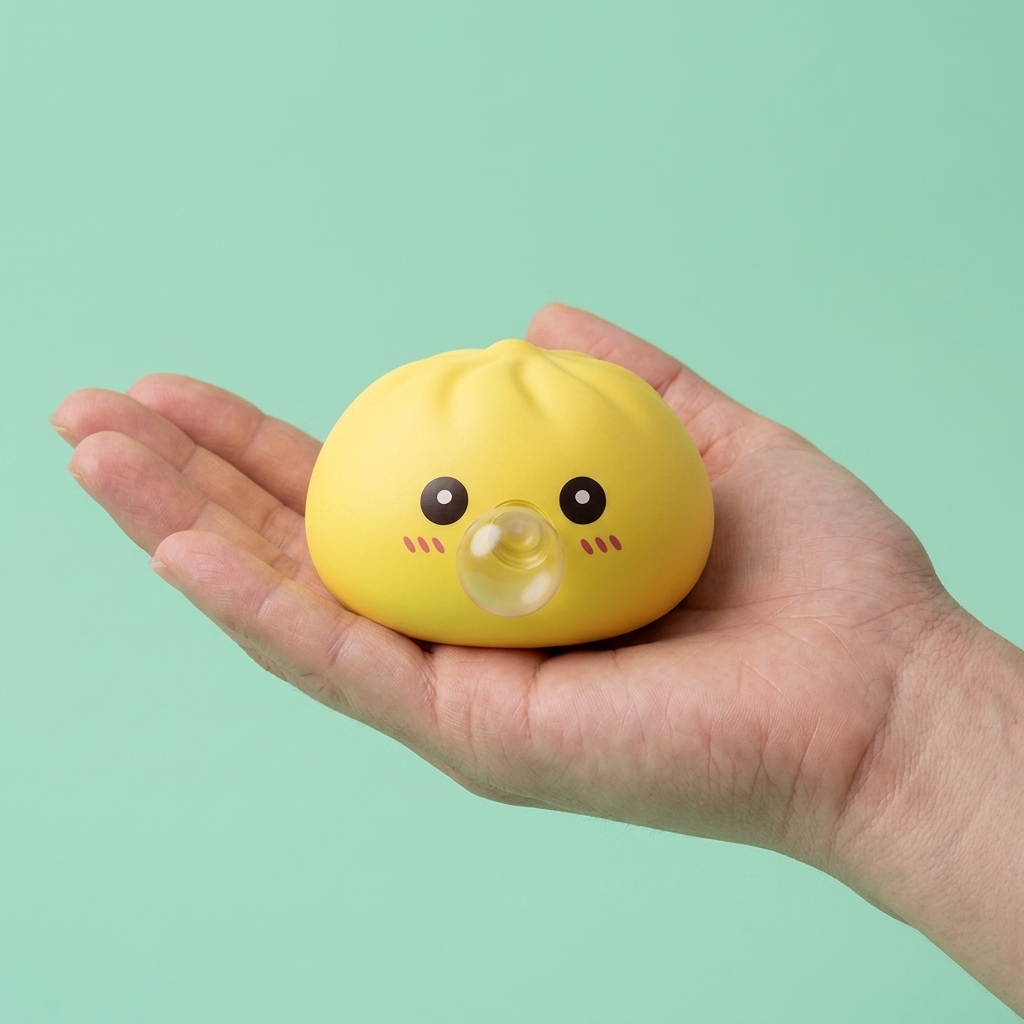 Jumbo Dumpling Squishy Giallo Gigante — squishy antistress slow-rise kawaii