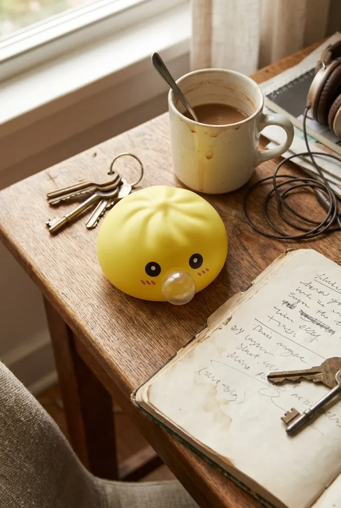 Jumbo Dumpling Squishy Giallo Gigante — squishy antistress slow-rise kawaii