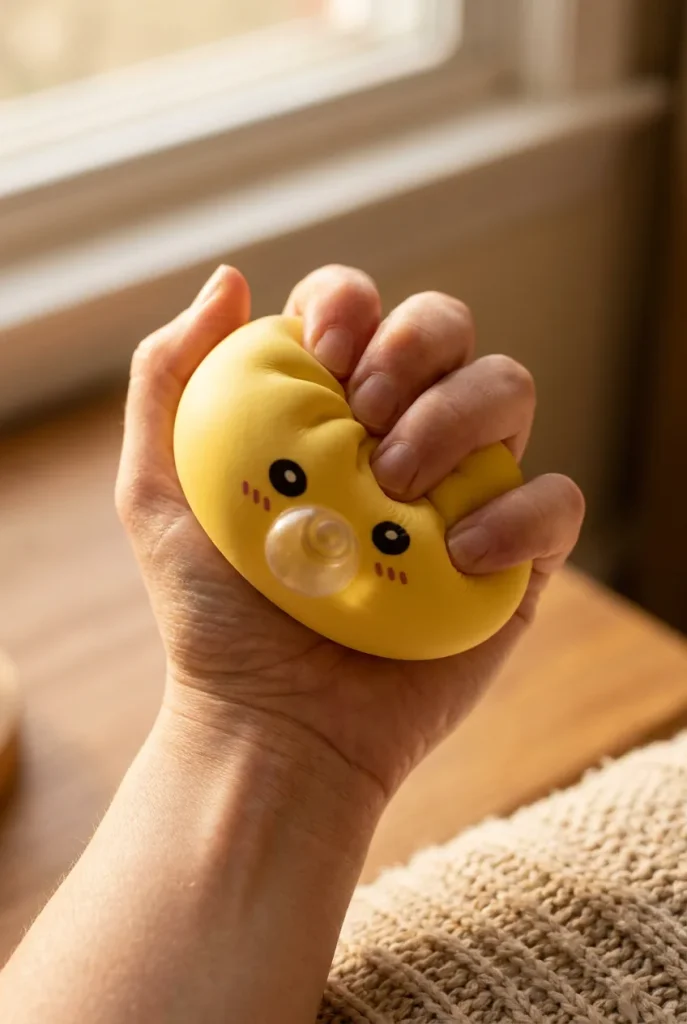 Jumbo Dumpling Squishy Giallo Gigante — squishy antistress slow-rise kawaii
