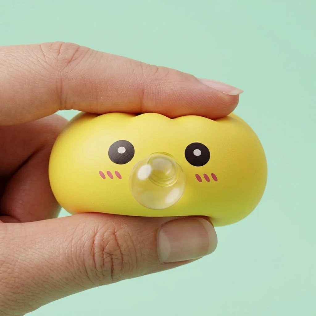 Jumbo Dumpling Squishy Giallo Gigante — squishy antistress slow-rise kawaii