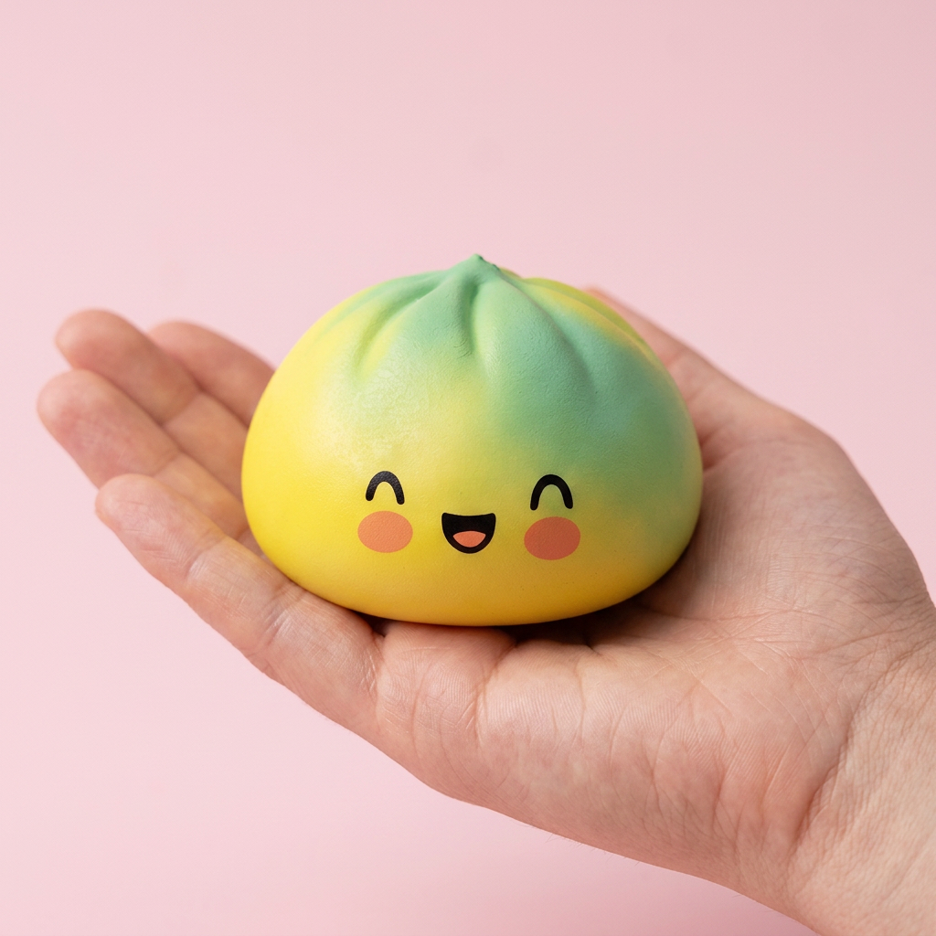 Yellow Fade Dumpling Squishy Giallo Tramonto — squishy antistress slow-rise kawaii