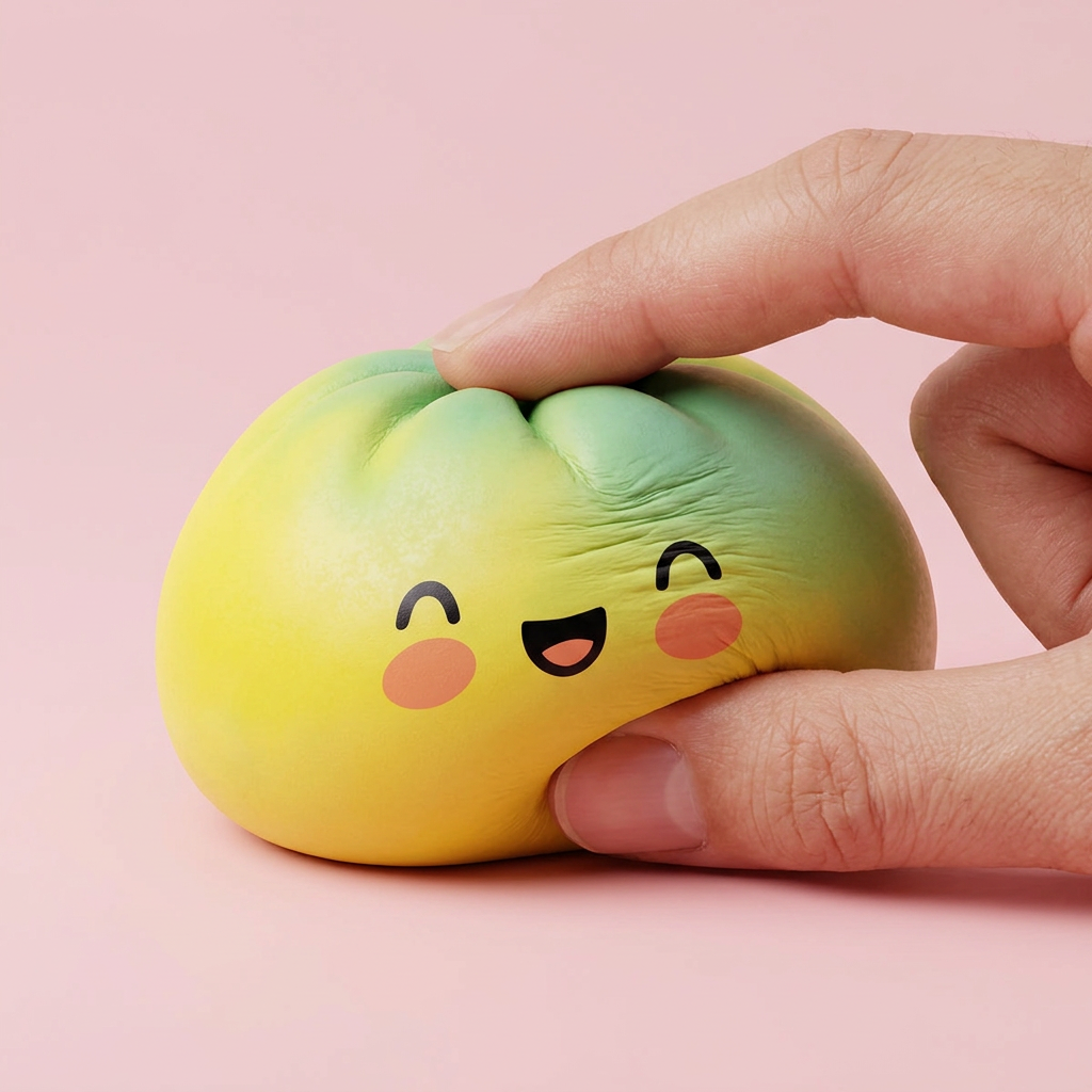 Yellow Fade Dumpling Squishy Giallo Tramonto — squishy antistress slow-rise kawaii