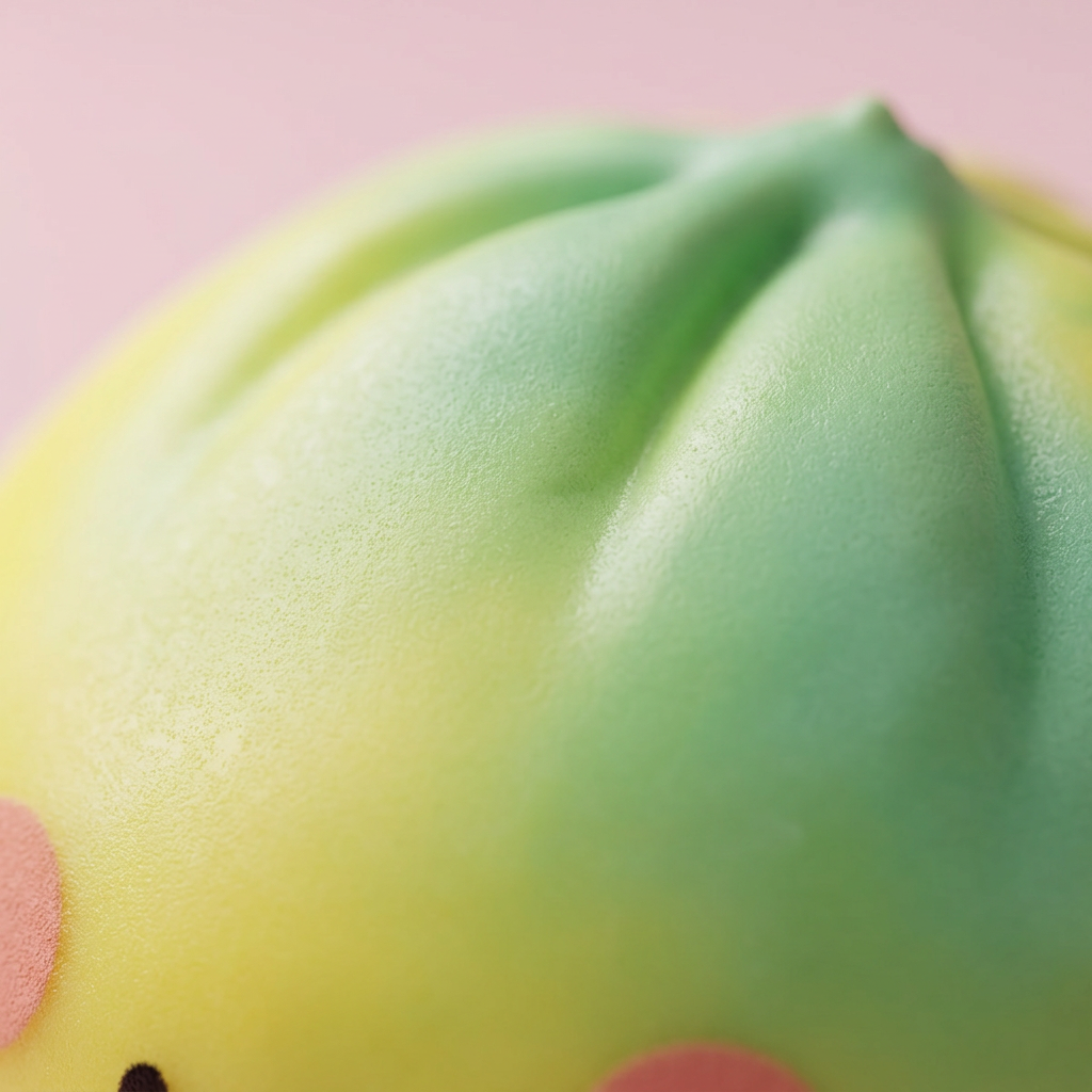 Yellow Fade Dumpling Squishy Giallo Tramonto — squishy antistress slow-rise kawaii
