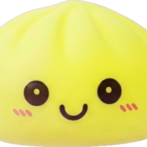 Dumpling Squishy Luce Notturna Giallo Sole — squishy antistress slow-rise kawaii